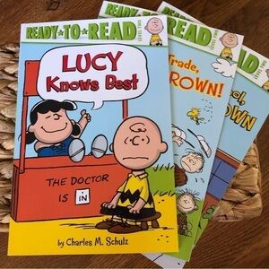 Ready to Read: Peanuts paperback book set of 3